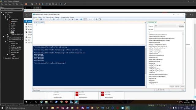 Creación masiva de usuarios en POWERSHELL ISE смотреть онлайн