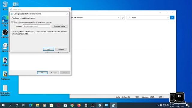 Configurando horário na internet BR (NTP) servidor de hora Windows смотреть онлайн