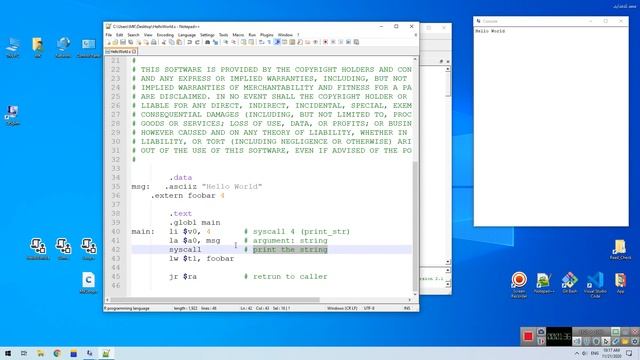 Assembly programming for MIPS in QtSpim смотреть онлайн