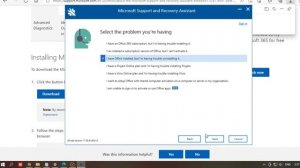 How to use Microsoft Support and Recovery Assistant to fix error installation of Microsoft Office