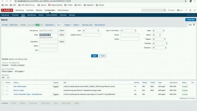AEM & Zabbix Demo смотреть онлайн