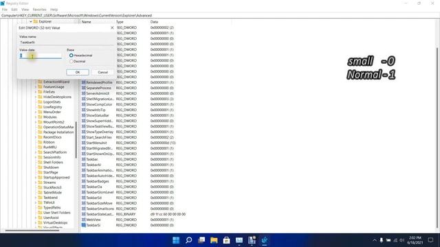 Windows-11 (Change Taskbar Size) смотреть онлайн