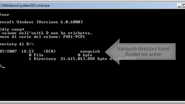 Vanquish rootkit on Vista смотреть онлайн