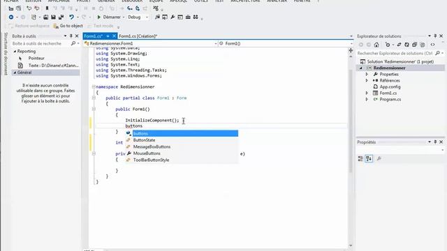Redimensionner (Controles) windows form (Form Resize) C# смотреть онлайн