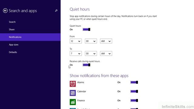 Windows 8.1 - New Features Tutorial | Establishing Quiet Hours смотреть онлайн