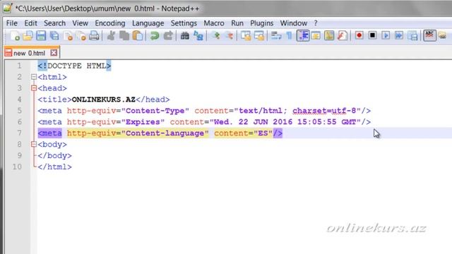 HTML teqləri - Dərs 16 смотреть онлайн