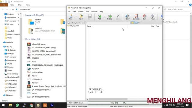 Cara Menghilangkan Virtual Drive || Aplikasi Power ISO || Tutorial TI смотреть онлайн