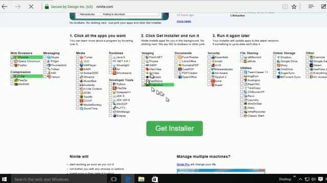 How to use Ninite.com to install free Applications apps in Windows 10,8,7 смотреть онлайн