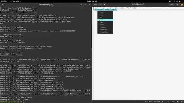 How to install Teamspeak 3 on Pop!_OS 20.04 смотреть онлайн