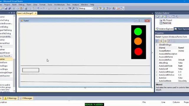 how to creat traffic light in visual baisc 2010 by Hogr Nahro смотреть онлайн