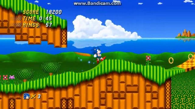 Sonic The Hedgehog 2 HD (fan games) - Emerauld hill Zone act 1 & 2 смотреть онлайн