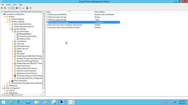Windows Server 2012 R2 - Longitud mínima de contraseña en Active Directory смотреть онлайн