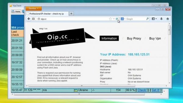 Proxy VipClient | PROXY.INSORG.ORG