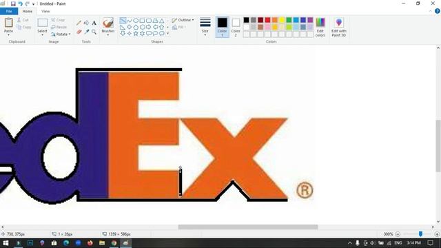How to draw the FedEx logo using MS Paint | How to draw on your computer смотреть онлайн