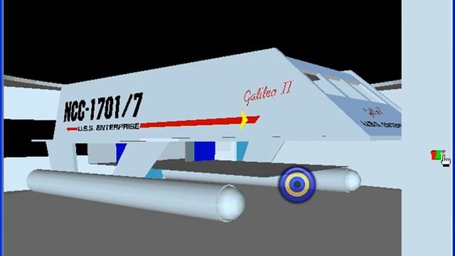 VRML USS Enterprise - Shuttlecraft Maintenance Bay смотреть онлайн
