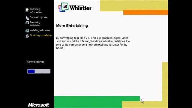 Upgrading Microsoft Whistler Build 2250 to Build 2257 смотреть онлайн