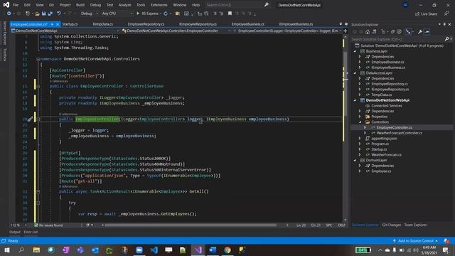 .Net Core 5.0 Web Api CRUD Video 1 With temp data смотреть онлайн