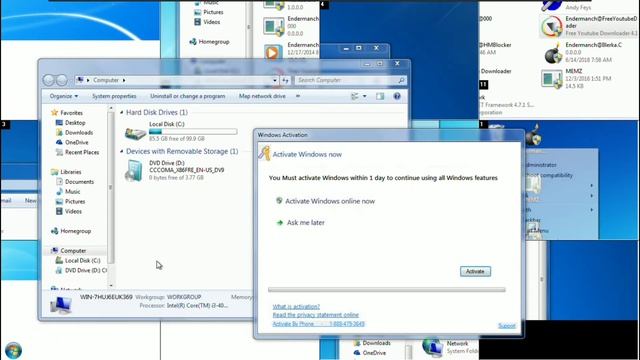 Destroying Windows 7 With viruses смотреть онлайн