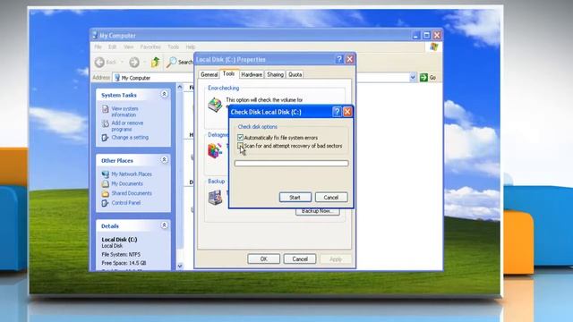 How to perform Disk Check in Windows® XP смотреть онлайн
