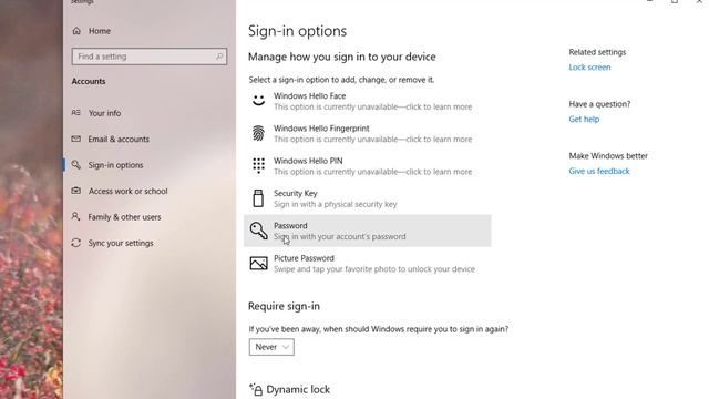 How To Add Or Change A Password In Windows 10 смотреть онлайн