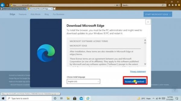 How To Download And Install Microsoft Edge On Windows 10 || Microsoft Edge || 2022