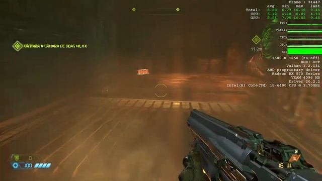 DOOM Eternal on RX 570 MSI OC | i5 - 6400 16 gb de ram (teste e gameplay - CONFIGURAÇÕES PADRÃO смотреть онлайн