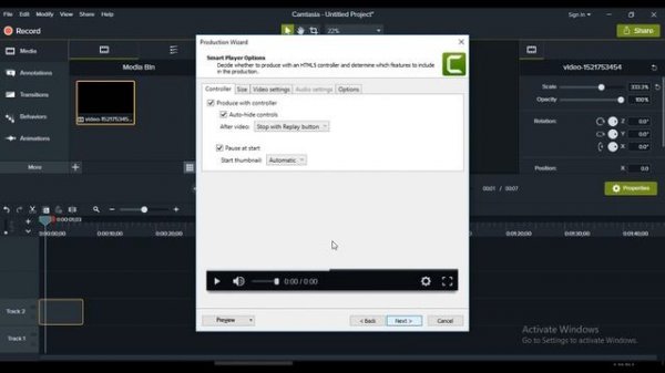 Camtasia Studio 9 - Render video 1080p - tutorial (2018)