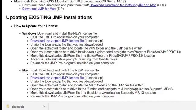 Installing JMP on a PC смотреть онлайн