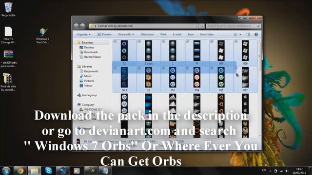 How To Change Windows 7 Start Button (Orbs) + Orbs Pack [HD] смотреть онлайн