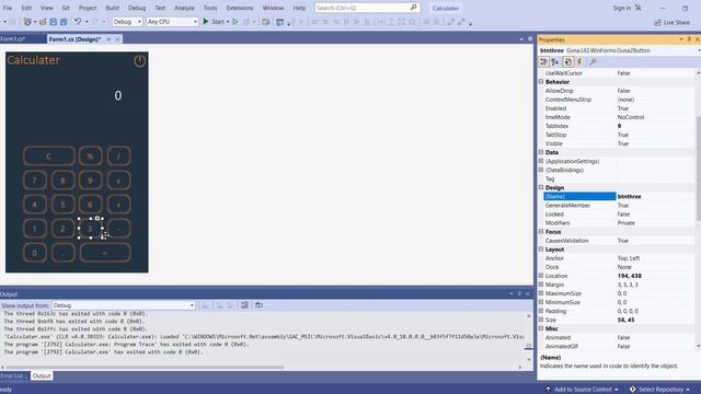 Create Calculator Using C#|تصميم اله حاسبه باستخدام السي شارب смотреть онлайн