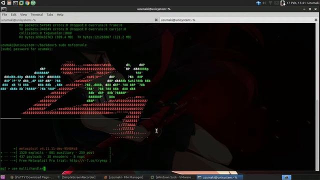 Backdooring Executable File Using Metasploit смотреть онлайн