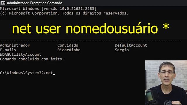 COMO TROCAR SENHA USUÁRIO WINDOWS PELO PROMPT DE COMANDO смотреть онлайн