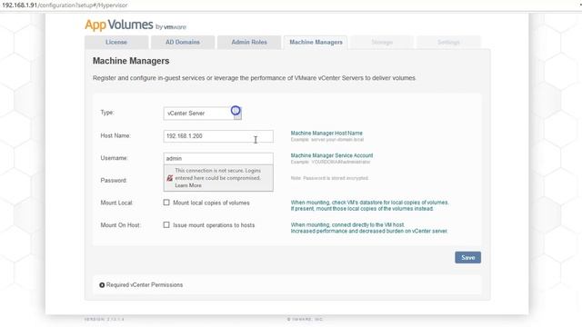 Installing VMware App Volume Manager 2.13.1 смотреть онлайн