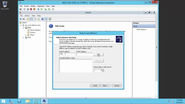 Deploying and Managing Windows Server 2012 Lab - Implementing DHCP (Exercise 1) смотреть онлайн