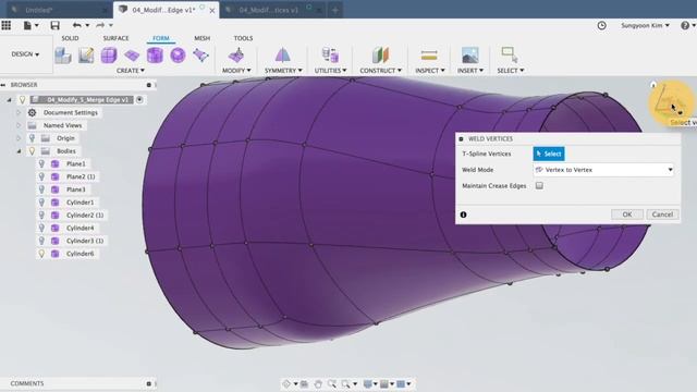Fusion360 Sculpt 기초 강의(7) смотреть онлайн