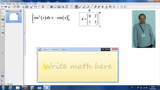 Smart Notebook and Windows 7 Math Input Panel.flv смотреть онлайн