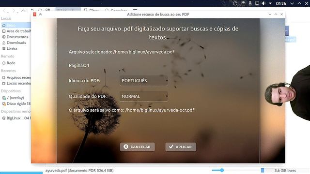 OCR em PDF com interface no BigLinux e nova opção de interface no KDE смотреть онлайн