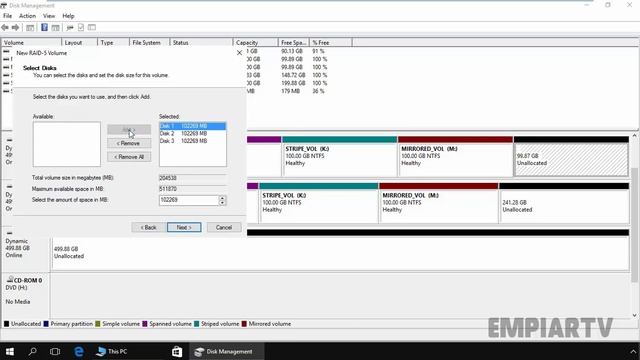 How to Configure RAID 5 in Windows Server 2016 смотреть онлайн
