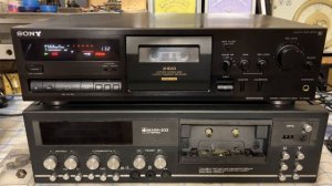 Необычный привод с кварцем Sony TC-K615S. Но Маяк круче!