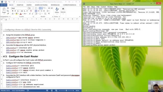 3.2.2.7 - 6.3.2.3 Lab - Configuring a Router as a PPPoE Client for DSL Connectivity (Real Lab) смотреть онлайн