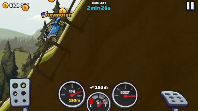 Hill Climb Racing 2 - Forest and Sky's the Limit (Rally Car Max Level) смотреть онлайн