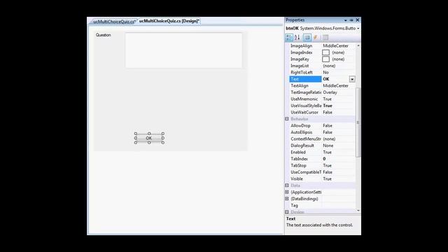 C# UserControl: MultiChoice Quiz смотреть онлайн