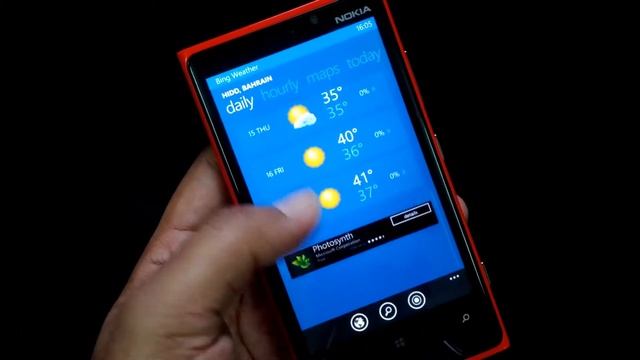 Bing Weather App for Windows Phone 8 Quick Review смотреть онлайн