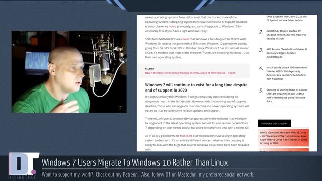 Windows 7 Users Migrate To Windows 10 Rather Than Linux смотреть онлайн