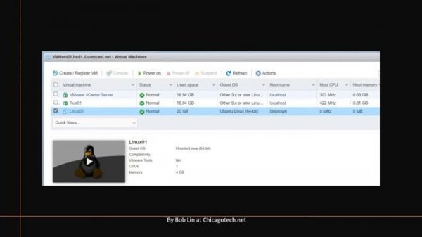 How to install Linux VM using Vmware vSphere Web Client