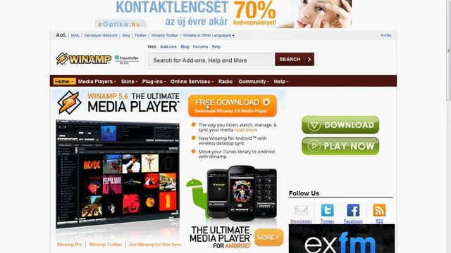 Winamp (download) letöltése (official homepage) смотреть онлайн