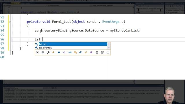 C# Car Store App 12 list and listbox binding source смотреть онлайн