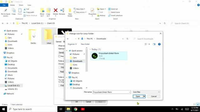 Windows 10 - How to Customize a Folder's Icon смотреть онлайн