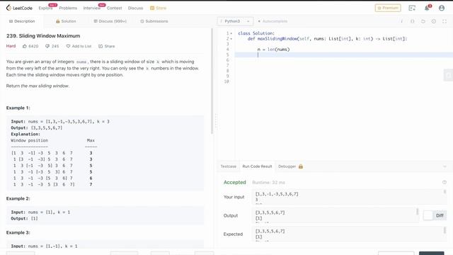 How to Solve Sliding Window Maximum on LeetCode | Pitt CSC смотреть онлайн