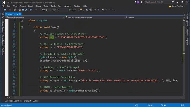 How to ENCRYPT FILES & TEXT, GET HWID & HASH very easily in C# & VB .NET Tutorial смотреть онлайн